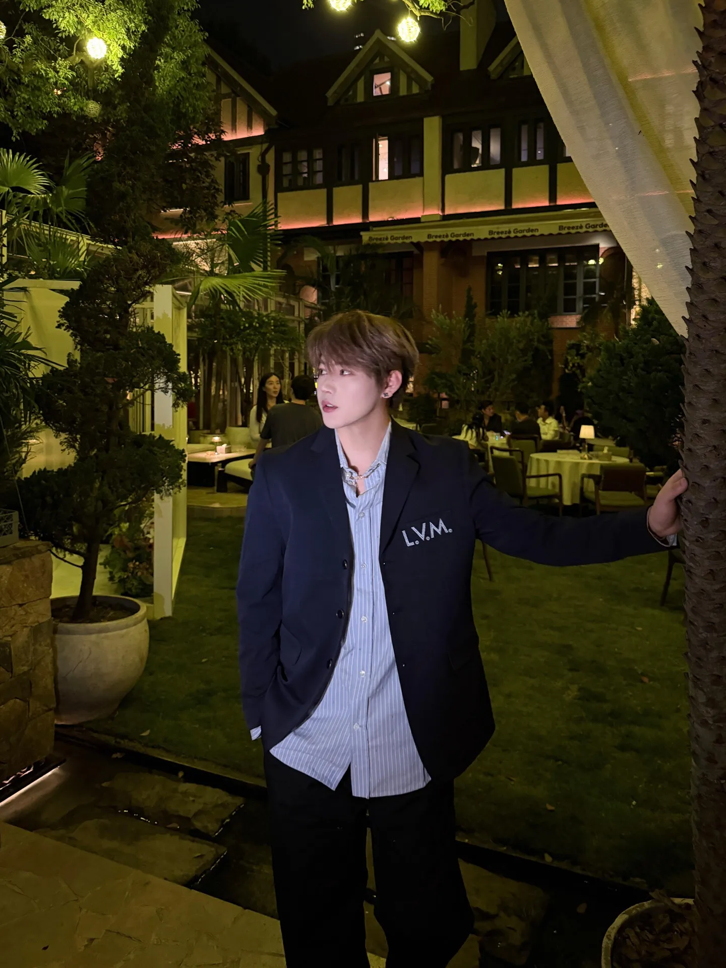 Louis Vuitton Pocket Embroidered Single Breasted Suit Jacket